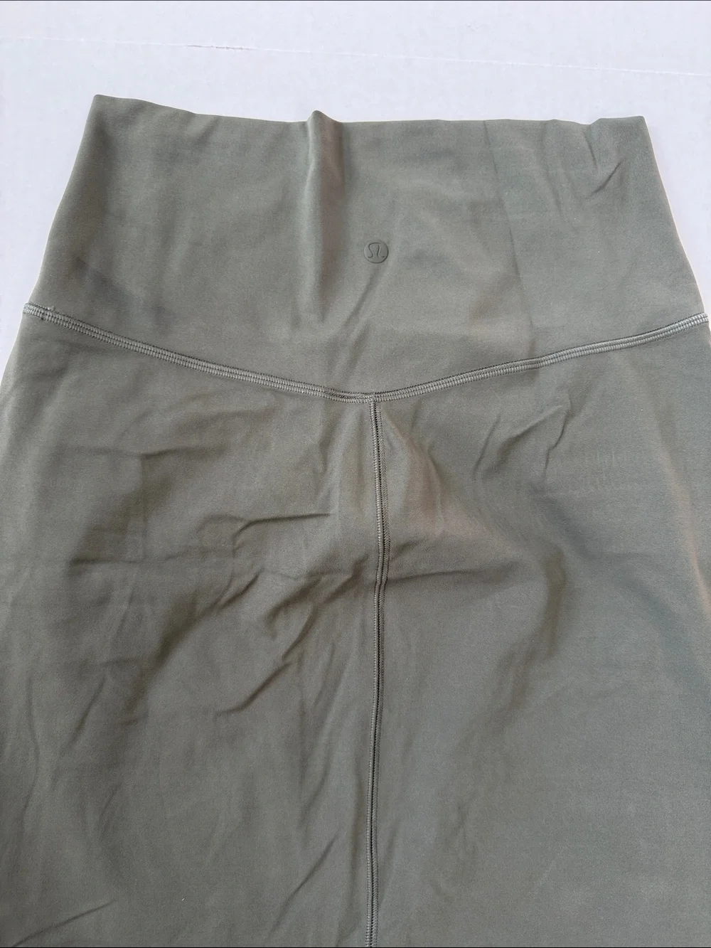 Lululemon Nulu Slim Fit High Rise Skirt Olive Green size 8 - Picture 8 of 12